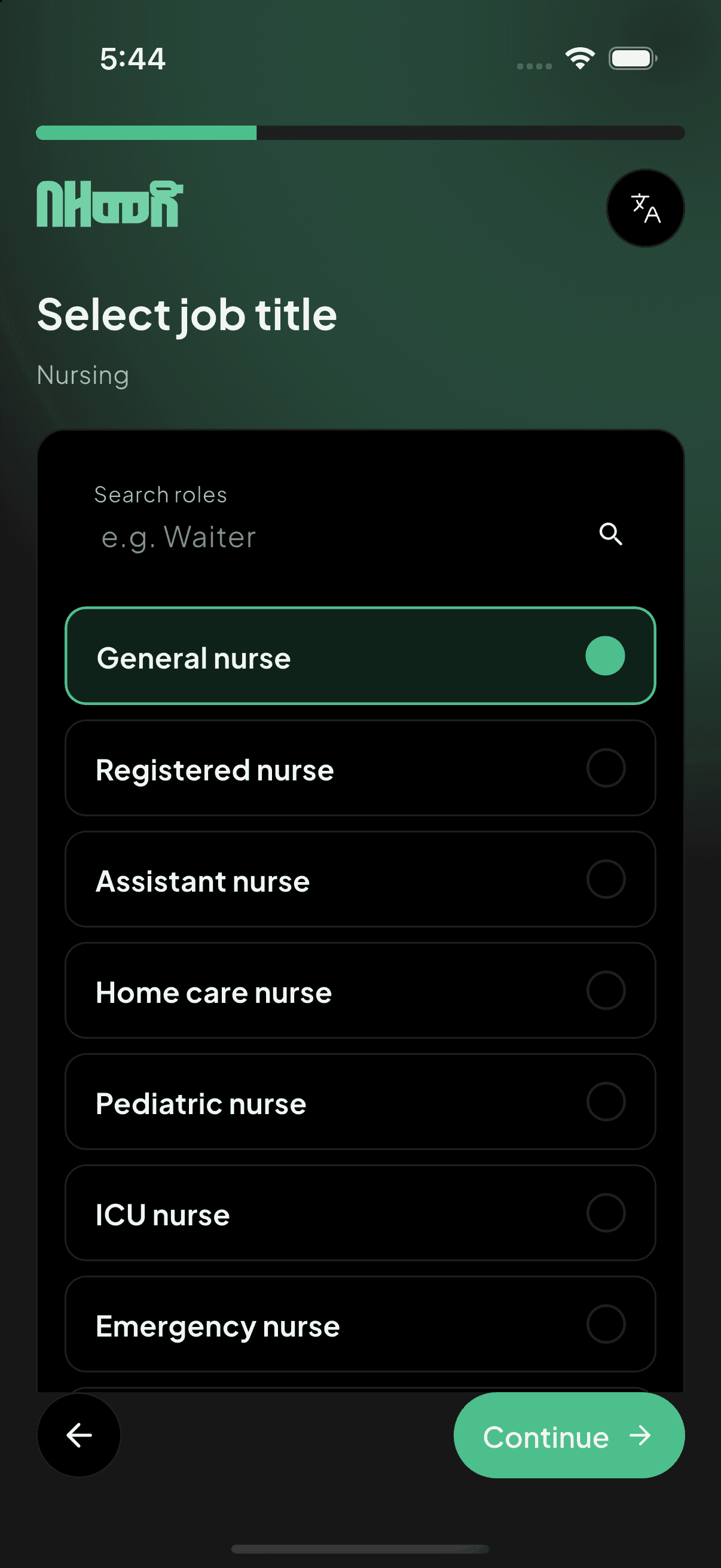 Narrow it down to the exact job title