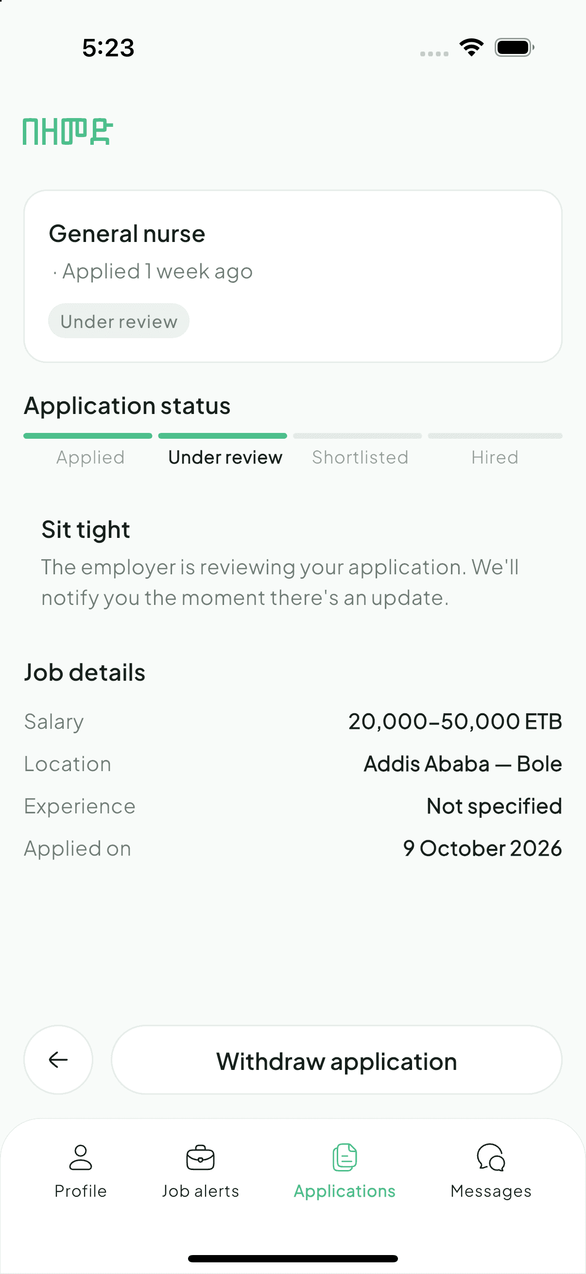 Follow every application, step by step